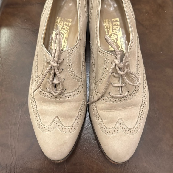 Salvatore Ferragamo suede wingtip oxfords Size US6.5 D - Picture 1 of 9